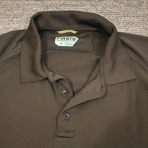 First Tactical Polo Shirt Men's XL Performance Short Sleeve Brown